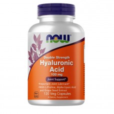 NOW Hyaluronic Acid 100 mg Double Strength, 120 вегакапсул NOW Hyaluronic Acid 100 mg Double Strength, 120 вегакапсул