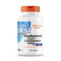 Doctor's Best Hyaluronic Acid with Chondroitin Sulfate, 60 таблеток Doctor's Best Hyaluronic Acid with Chondroitin Sulfate, 60 таблеток