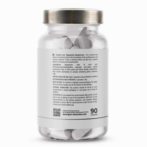 Sport Generation Healthy Line Magnesium Citrate, 90 капсул CN16672 Sport Generation Sport Generation Healthy Line Magnesium Citrate, 90 капсул CN16672 Sport Generation