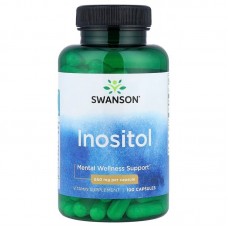 Swanson Inositol 650 mg, 100 капсул