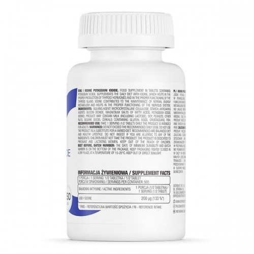 OstroVit IODINE Potassium Iodide, 250 таблеток CN14344 Ostrovit OstroVit IODINE Potassium Iodide, 250 таблеток CN14344 Ostrovit