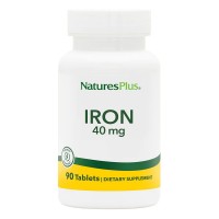 Natures Plus Iron 40 mg, 90 таблеток Natures Plus Iron 40 mg, 90 таблеток