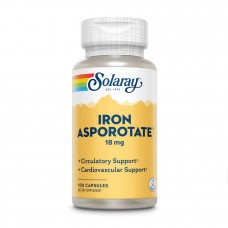 Solaray Iron Asporotate, 100 капсул Solaray Iron Asporotate, 100 капсул