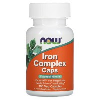 NOW Iron Complex, 100 вегакапсул
