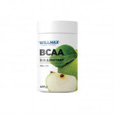 Willmax BCAA 2:1:1, 400 грам - Яблуко Willmax BCAA 2:1:1, 400 грам - Яблуко
