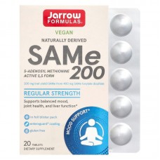 Jarrow Formulas SAMe 200 mg, 20 таблеток Jarrow Formulas SAMe 200 mg, 20 таблеток