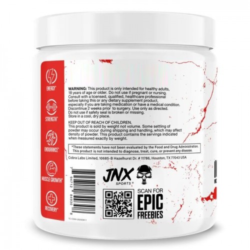 JNX Sports The Curse Creatine, 300 грам CN15234 JNX Sports JNX Sports The Curse Creatine, 300 грам CN15234 JNX Sports