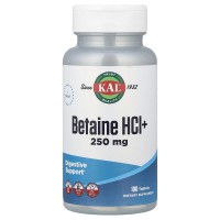 KAL Betaine HCl+ 250 mg, 100 таблеток