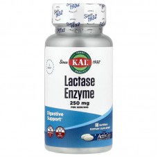 KAL Lactase Enzyme 250 mg, 60 капсул
