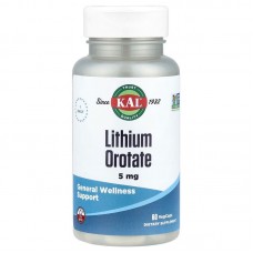 KAL Lithium Orotate 5 mg, 60 вегакапсул