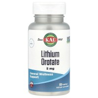 KAL Lithium Orotate 5 mg, 120 вегакапсул
