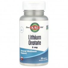 KAL Lithium Orotate 5 mg, 120 вегакапсул KAL Lithium Orotate 5 mg, 120 вегакапсул