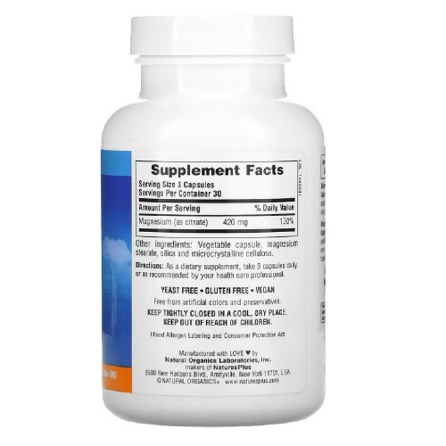 Natures Plus Kalm Assure Magnesium, 90 вегакапсул CN11735 Natures Plus Natures Plus Kalm Assure Magnesium, 90 вегакапсул CN11735 Natures Plus