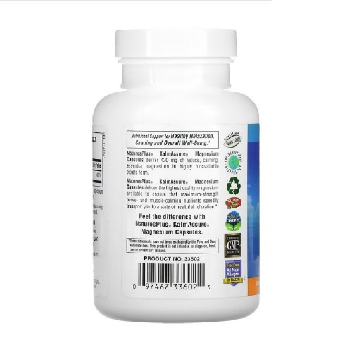 Natures Plus Kalm Assure Magnesium, 90 вегакапсул CN11735 Natures Plus Natures Plus Kalm Assure Magnesium, 90 вегакапсул CN11735 Natures Plus