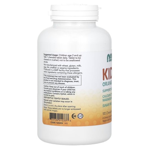 NOW KID Cal, 100 жувальних таблеток CN3627 NOW NOW KID Cal, 100 жувальних таблеток CN3627 NOW