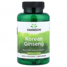 Swanson Korean Ginseng 500 mg, 100 капсул Swanson Korean Ginseng 500 mg, 100 капсул