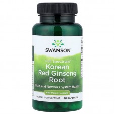 Swanson Korean Red Ginseng Root 400 mg Full Spectrum, 90 капсул Swanson Korean Red Ginseng Root 400 mg Full Spectrum, 90 капсул