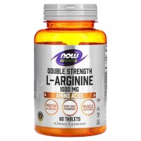 NOW Sports L-Arginine 1000 mg Double Strength, 60 таблеток NOW Sports L-Arginine 1000 mg Double Strength, 60 таблеток
