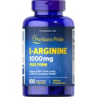 Puritan's Pride L-Arginine 1000 mg, 100 капсул Puritan's Pride L-Arginine 1000 mg, 100 капсул
