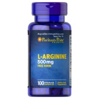 Puritan's Pride L-Arginine 500 mg, 100 капсул Puritan's Pride L-Arginine 500 mg, 100 капсул