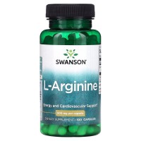 Swanson L-Arginine 500 mg, 100 капсул Swanson L-Arginine 500 mg, 100 капсул
