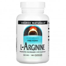 Source Naturals L-Arginine 500 mg, 100 капсул Source Naturals L-Arginine 500 mg, 100 капсул