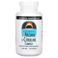 Source Naturals L-Arginine L-Citrulline Complex, 120 таблеток Source Naturals L-Arginine L-Citrulline Complex, 120 таблеток