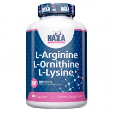 Haya Labs L-Arginine L-Ornithine L-Lysine, 100 капсул Haya Labs L-Arginine L-Ornithine L-Lysine, 100 капсул