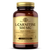 Solgar L-Carnitine 500 mg, 60 таблеток Solgar L-Carnitine 500 mg, 60 таблеток