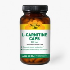 Country Life L-Carnitine, 60 капсул Country Life L-Carnitine, 60 капсул