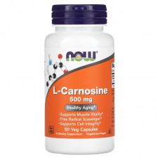 NOW L-Carnosine 500 mg, 50 вегакапсул NOW L-Carnosine 500 mg, 50 вегакапсул