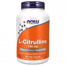 NOW L-Citrulline 750 mg, 180 вегакапсул NOW L-Citrulline 750 mg, 180 вегакапсул