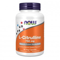 NOW L-Citrulline 750 mg, 90 вегакапсул NOW L-Citrulline 750 mg, 90 вегакапсул