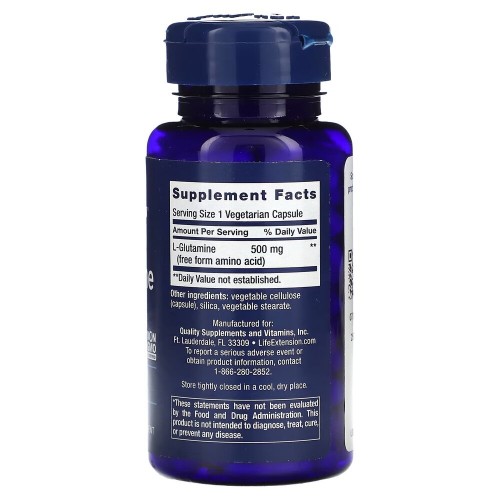 Life Extension L-Glutamine 500 mg, 100 вегакапсул CN16483 Life Extension Life Extension L-Glutamine 500 mg, 100 вегакапсул CN16483 Life Extension