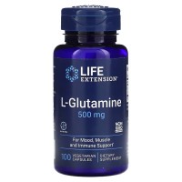 Life Extension L-Glutamine 500 mg, 100 вегакапсул Life Extension L-Glutamine 500 mg, 100 вегакапсул