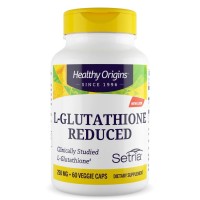Healthy Origins L-Glutathione Reduced 250 mg, 60 вегакапсул Healthy Origins L-Glutathione Reduced 250 mg, 60 вегакапсул