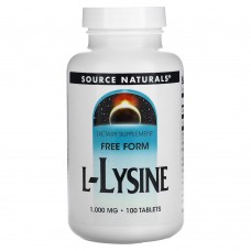 Source Naturals L-Lysine 1000 mg, 100 таблеток Source Naturals L-Lysine 1000 mg, 100 таблеток