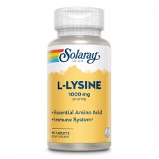Solaray L-Lysine 1000 mg, 90 таблеток Solaray L-Lysine 1000 mg, 90 таблеток