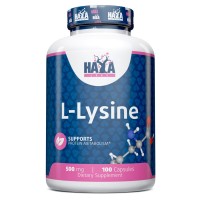 Haya Labs L-Lysine 500 mg, 100 капсул Haya Labs L-Lysine 500 mg, 100 капсул