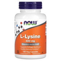 NOW L-Lysine 500 mg, 100 капсул NOW L-Lysine 500 mg, 100 капсул