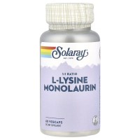 Solaray L-Lysine Monolaurin, 60 вегакапсул Solaray L-Lysine Monolaurin, 60 вегакапсул