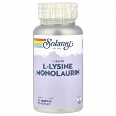 Solaray L-Lysine Monolaurin, 60 вегакапсул Solaray L-Lysine Monolaurin, 60 вегакапсул