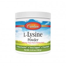 Carlson Labs L-Lysine Powder, 100 грам Carlson Labs L-Lysine Powder, 100 грам