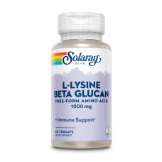 Solaray L-Lysine 1000 mg & Beta Glucan, 60 вегакапсул Solaray L-Lysine 1000 mg & Beta Glucan, 60 вегакапсул