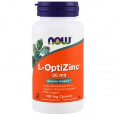 NOW L-OptiZinc 30 mg, 100 вегакапсул NOW L-OptiZinc 30 mg, 100 вегакапсул