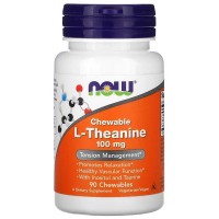 NOW L-Theanine 100 mg, 90 жувальних таблеток NOW L-Theanine 100 mg, 90 жувальних таблеток