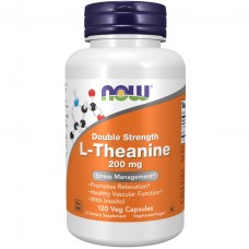NOW L-Theanine 200 mg, 120 вегакапсул NOW L-Theanine 200 mg, 120 вегакапсул