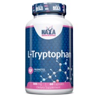 Haya Labs L-Tryptophan 500 mg, 60 капсул Haya Labs L-Tryptophan 500 mg, 60 капсул