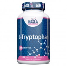 Haya Labs L-Tryptophan 500 mg, 60 капсул Haya Labs L-Tryptophan 500 mg, 60 капсул