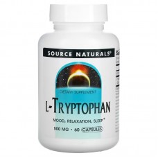 Source Naturals L-Tryptophan 500 mg, 60 капсул Source Naturals L-Tryptophan 500 mg, 60 капсул